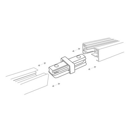 Zuma Line - Bodové svítidlo do lištového systému 6xGU10/10W/230V bílá + lištové příslušenství