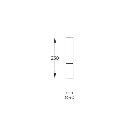 Zuma Line - Bodové svítidlo 1xG9/28W/230V 23 cm dub