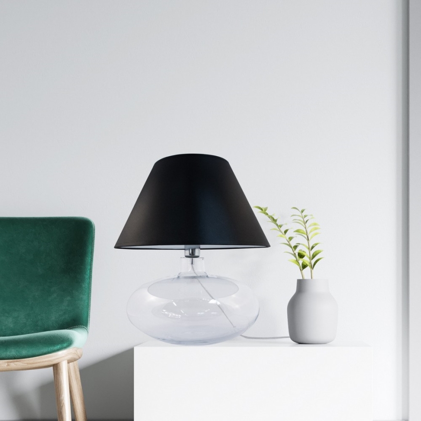 Zuma Line - Stolní lampa 1xE27/40W/230V černá