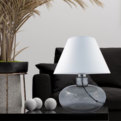 Zuma Line - Stolní lampa 1xE27/40W/230V bílá/černá