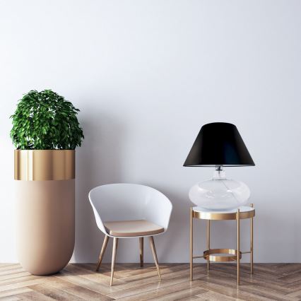 Zuma Line - Stolní lampa 1xE27/60W/230V černá