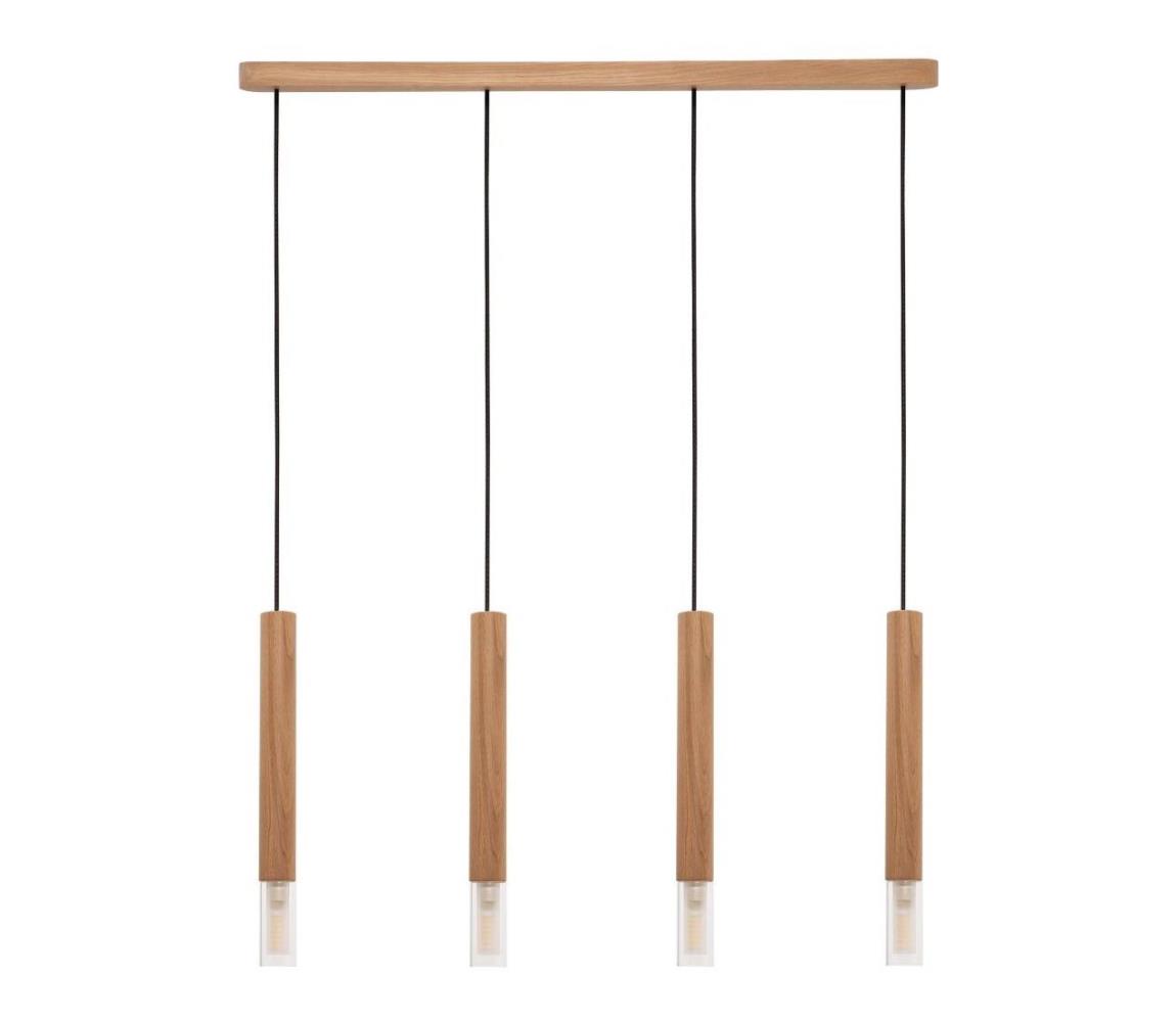 Zuma Line Zuma Line 8620403 - Lustr na lanku MADERA 4xG9/28W/230V dřevo ZL0263