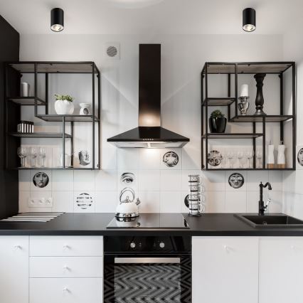 Zuma Line - LED RGBW Stmívatelné bodové svítidlo 1xGU10/6W/230V černá + dálkové ovládání