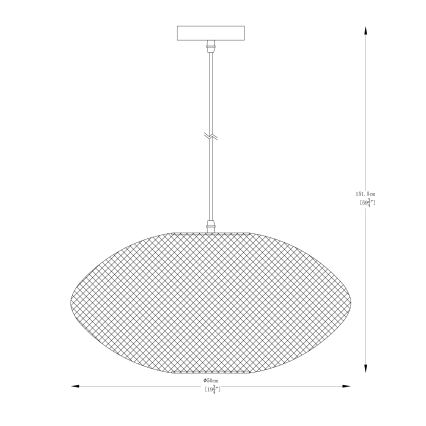 Zuma Line - Lustr na lanku 1xE27/40W/230V zlatá