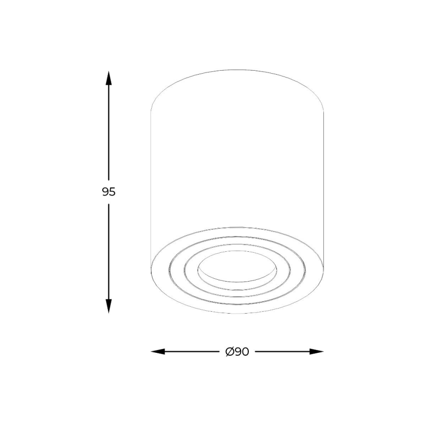 Zuma Line - LED RGBW Stmívatelné koupelnové bodové svítidlo 1xGU10/4,8W/230V IP44 bílá + dálkové ovládání