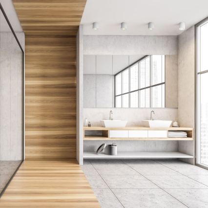 Zuma Line - LED RGBW Stmívatelné koupelnové bodové svítidlo 1xGU10/6W/230V IP44 bílá + dálkové ovládání