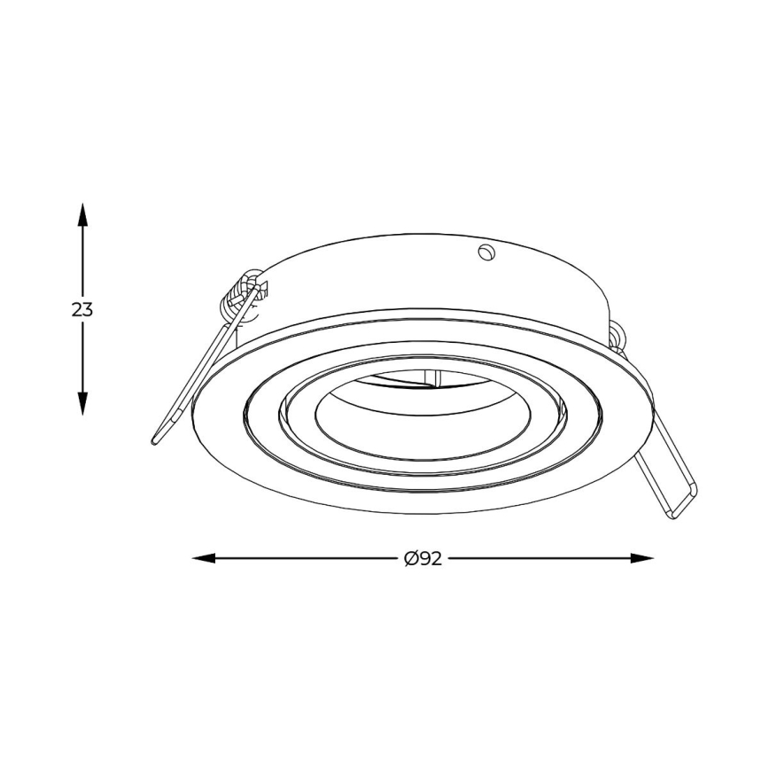 Zuma Line - Podhledové svítidlo 1xGU10/50W/230V černá
