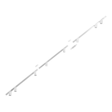 Zuma Line - Bodové svítidlo do lištového systému 8xGU10/10W/230V bílá + lištové příslušenství