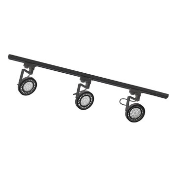 Zuma Line - Bodové svítidlo v lištovém systému 3xGU10/15W/230V černá