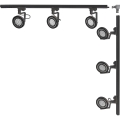 Zuma Line - Bodové svítidlo v lištovém systému 6xGU10/15W/230V černá