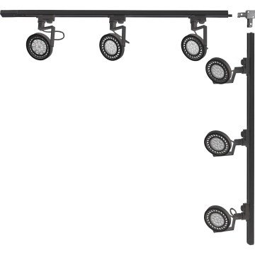Zuma Line - Bodové svítidlo v lištovém systému 6xGU10/15W/230V černá