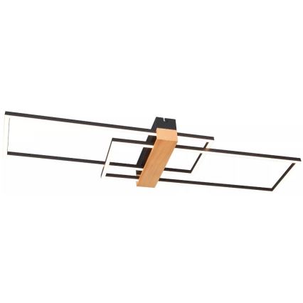 Zuma Line - LED Stropní svítidlo LED/39W/230V 3000K černá/borovice
