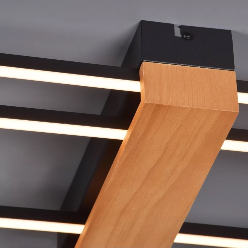 Zuma Line - LED Stropní svítidlo LED/39W/230V 3000K černá/borovice