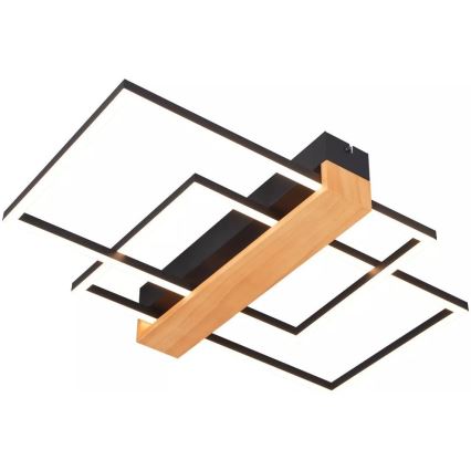 Zuma Line - LED Stropní svítidlo LED/39W/230V 3000K černá/borovice