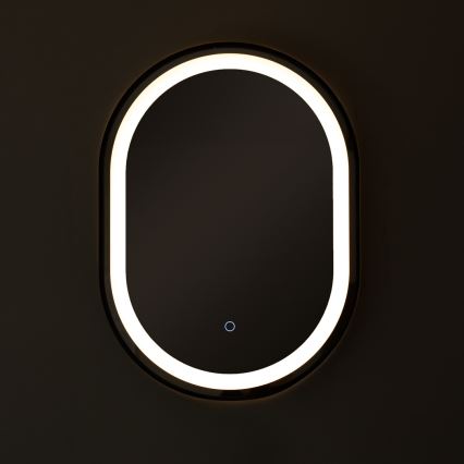 Zuma Line - LED Koupelnové nástěnné zrcadlo s podsvícením LED/24W/230V 3000/4000/6000K 70x50 cm IP44 černá