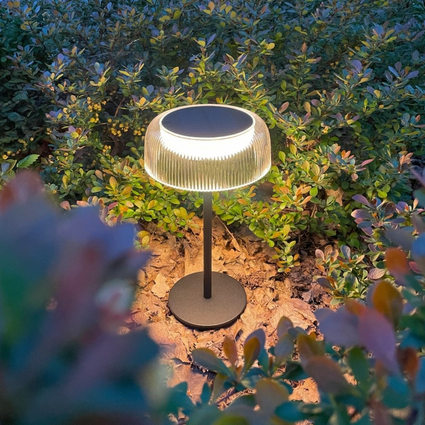 Zuma Line - LED Stmívatelná solární nabíjecí stolní lampa LED/2,5W/2000 mAh IP44 černá