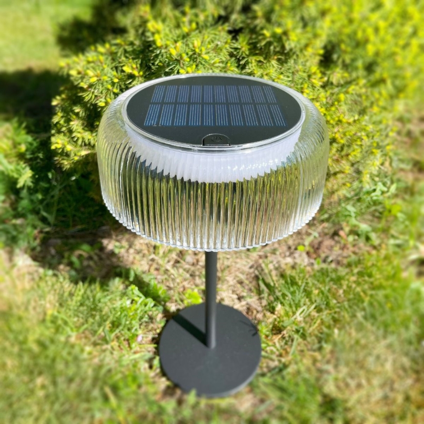 Zuma Line - LED Stmívatelná solární nabíjecí stolní lampa LED/2,5W/2000 mAh IP44 černá