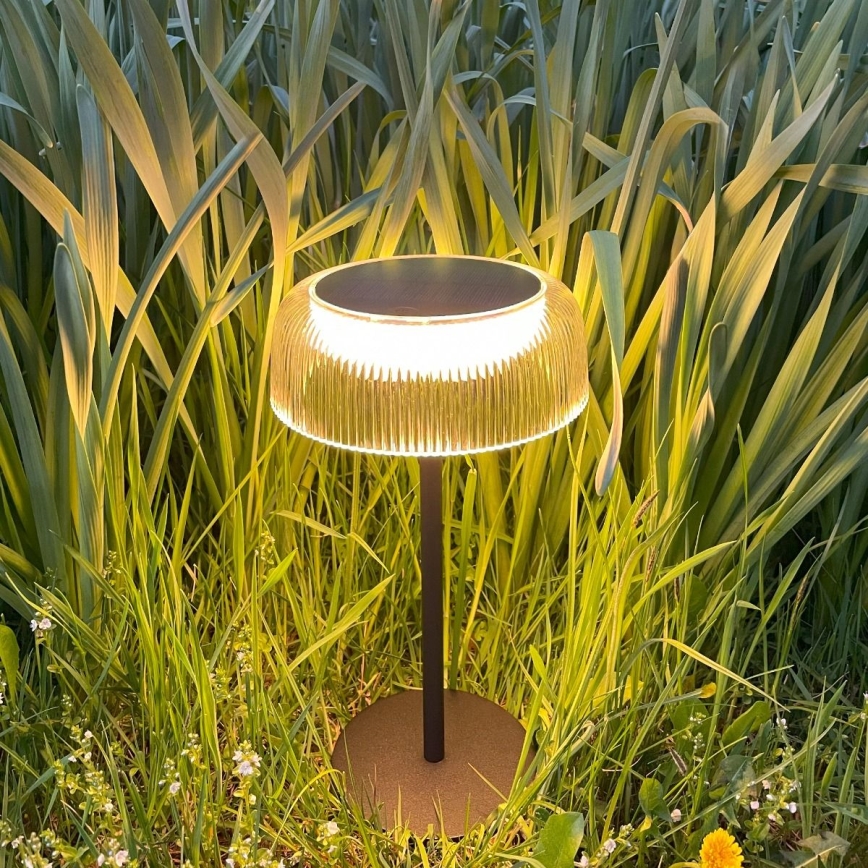 Zuma Line - LED Stmívatelná solární nabíjecí stolní lampa LED/2,5W/2000 mAh IP44 černá