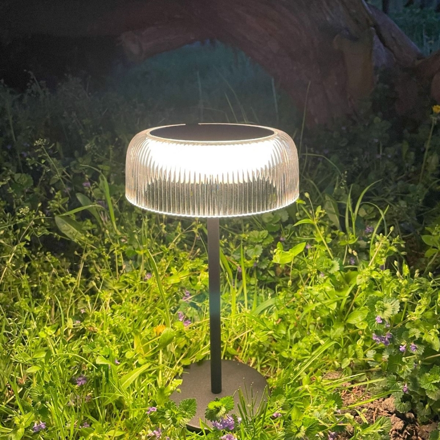 Zuma Line - LED Stmívatelná solární nabíjecí stolní lampa LED/2,5W/2000 mAh IP44 černá