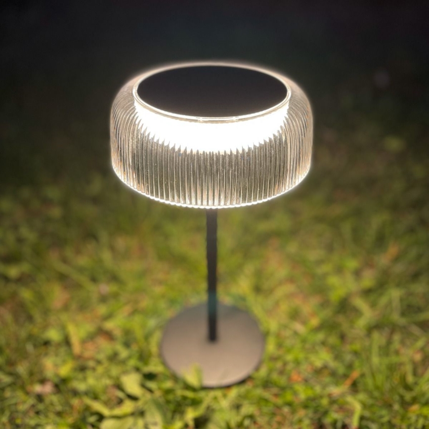Zuma Line - LED Stmívatelná solární nabíjecí stolní lampa LED/2,5W/2000 mAh IP44 černá