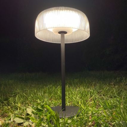 Zuma Line - LED Stmívatelná solární nabíjecí stolní lampa LED/2,5W/2000 mAh IP44 černá