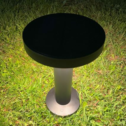 Zuma Line - LED Stmívatelná solární nabíjecí stolní lampa LED/2W/2000 mAh IP44 černá