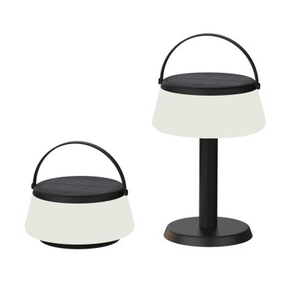 Zuma Line - LED Stmívatelná solární nabíjecí stolní lampa LED/2,2W/2000 mAh IP44 černá