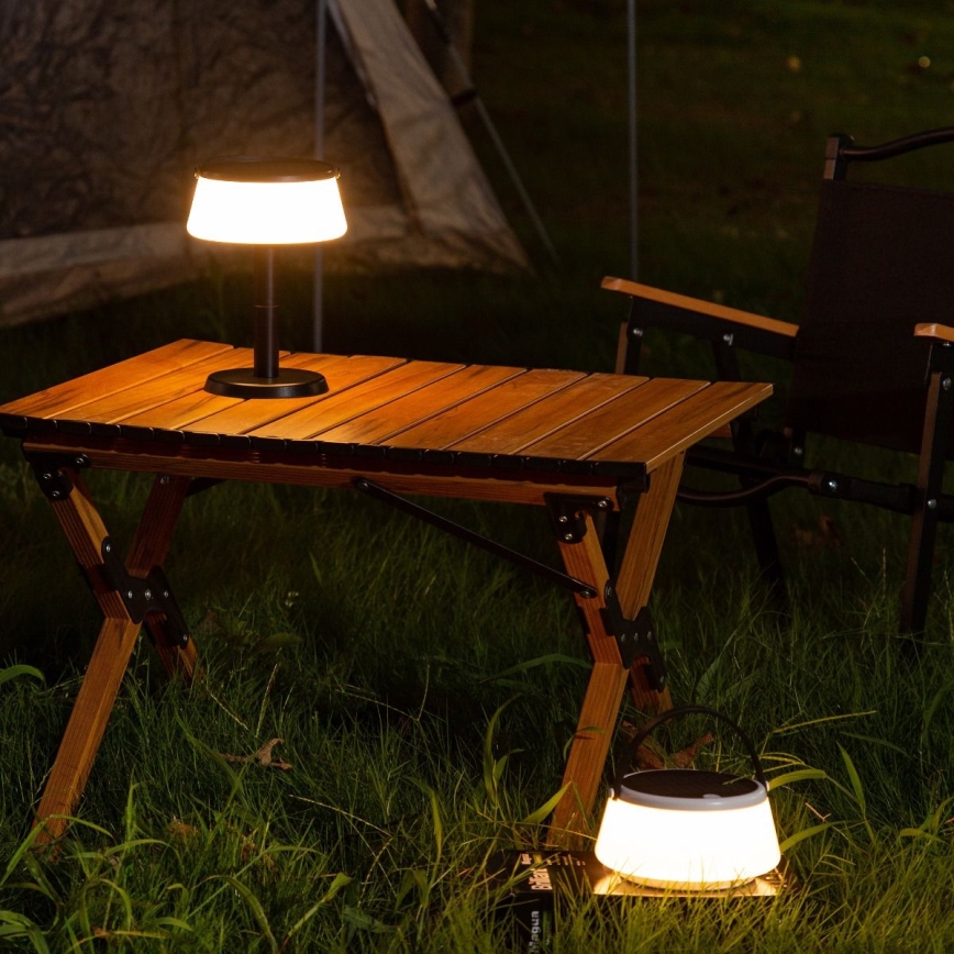 Zuma Line - LED Stmívatelná solární nabíjecí stolní lampa LED/2,2W/2000 mAh IP44 černá