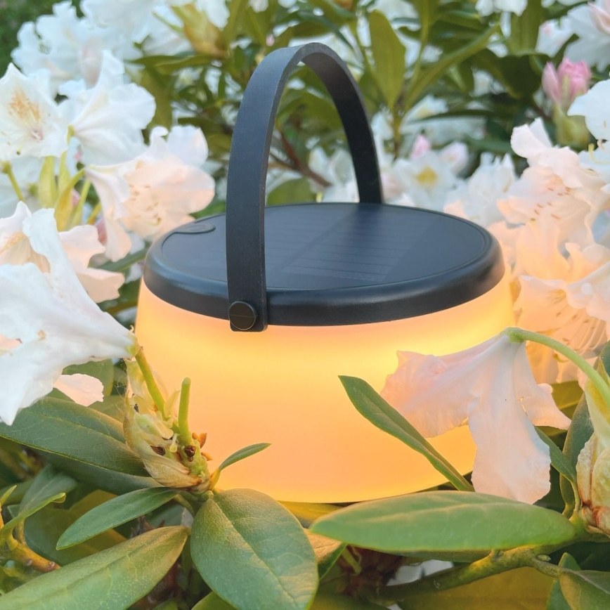 Zuma Line - LED Stmívatelná solární nabíjecí stolní lampa LED/2,2W/2000 mAh IP44 černá