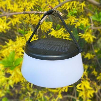 Zuma Line - LED Stmívatelná solární nabíjecí stolní lampa LED/2,2W/2000 mAh IP44 černá