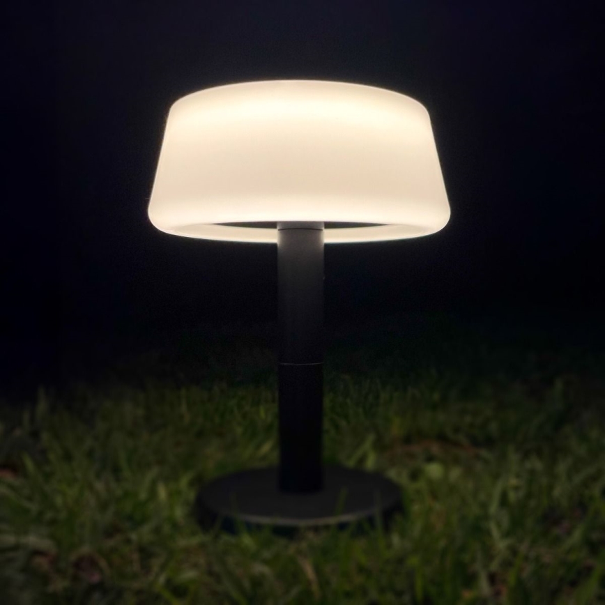 Zuma Line - LED Stmívatelná solární nabíjecí stolní lampa LED/2,2W/2000 mAh IP44 černá