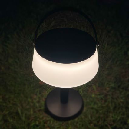 Zuma Line - LED Stmívatelná solární nabíjecí stolní lampa LED/2,2W/2000 mAh IP44 černá
