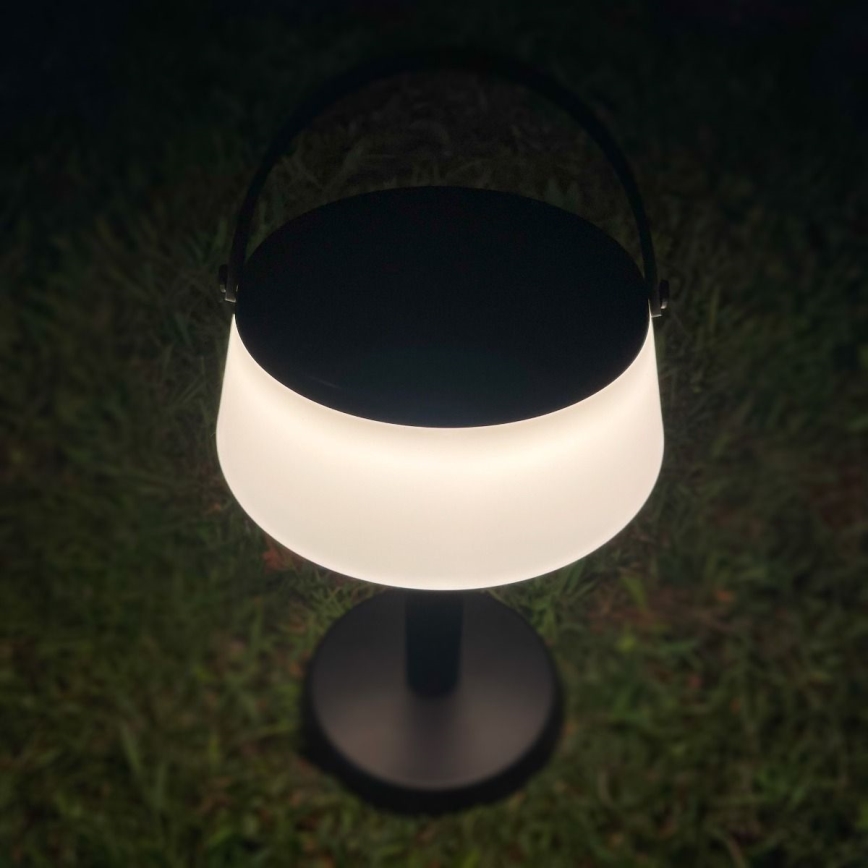 Zuma Line - LED Stmívatelná solární nabíjecí stolní lampa LED/2,2W/2000 mAh IP44 černá