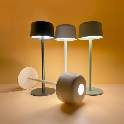 Zuma Line - LED Stmívatelná nabíjecí stolní lampa LED/2W/1200 mAh IP44 bílá