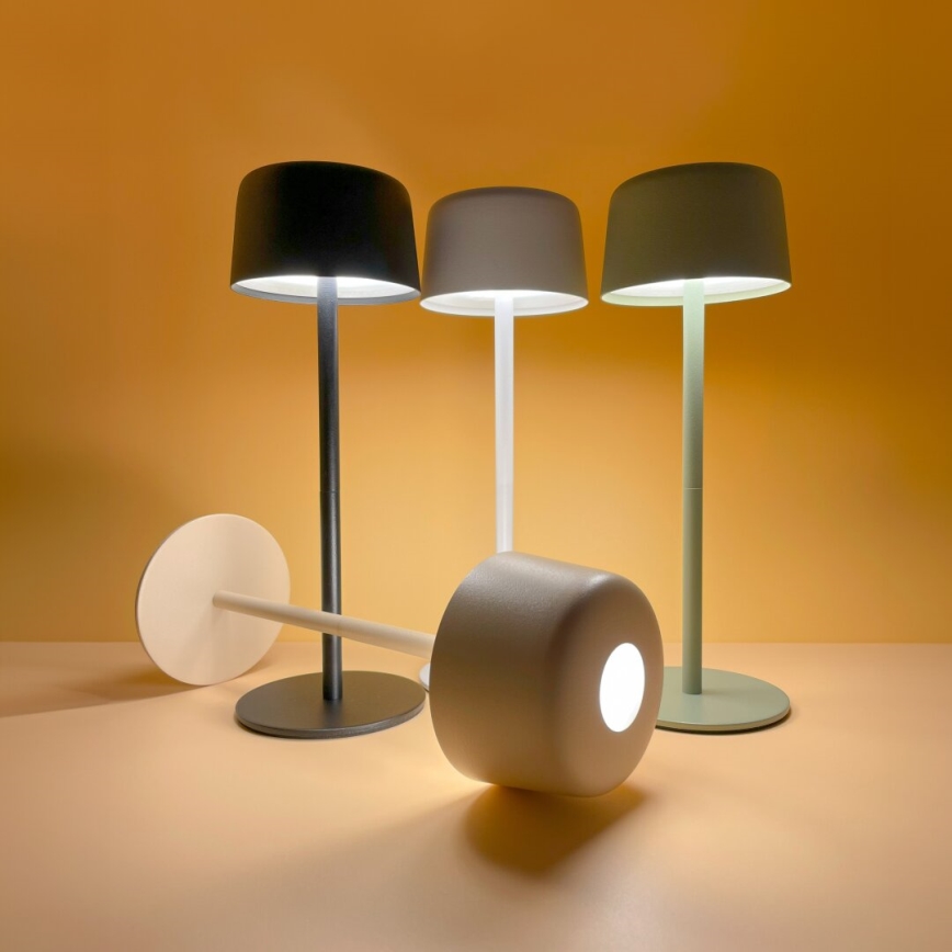 Zuma Line - LED Stmívatelná nabíjecí stolní lampa LED/2W/1200 mAh IP44 bílá