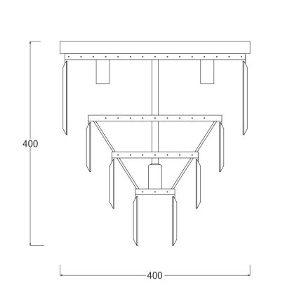 Zuma Line - Křišťálové stropní svítidlo 5xE14/40W/230V chrom