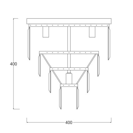 Zuma Line - Křišťálové stropní svítidlo 5xE14/40W/230V