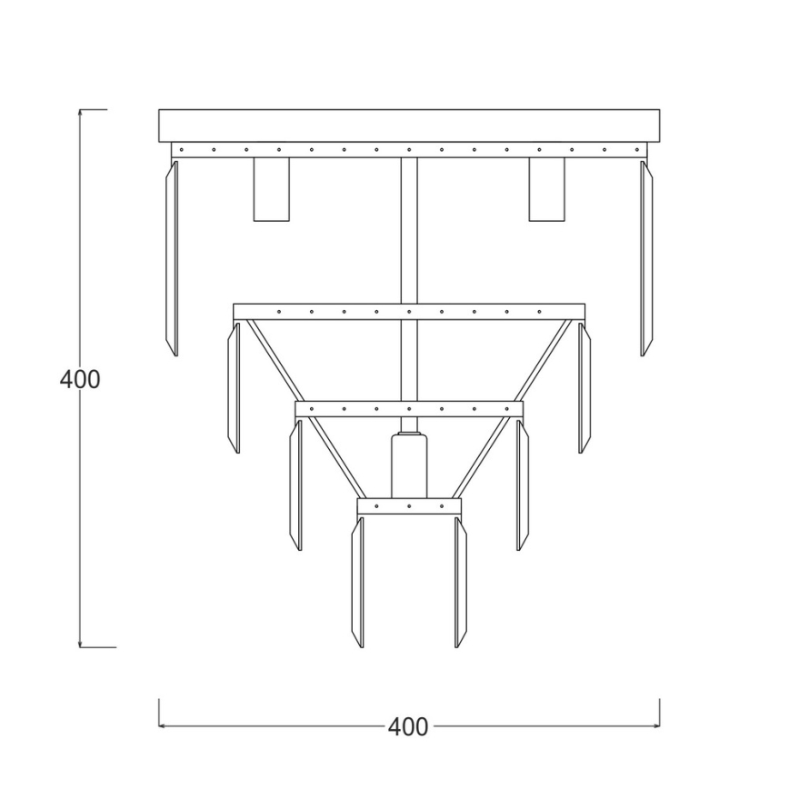 Zuma Line - Křišťálové stropní svítidlo 5xE14/40W/230V
