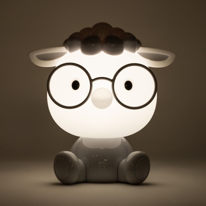 Zuma Line - LED Stmívatelná dětská dotyková stolní lampa LED/3W/230V ovce šedá