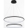 Zuma Line - LED Lustr na lanku LED/40W/230V černá