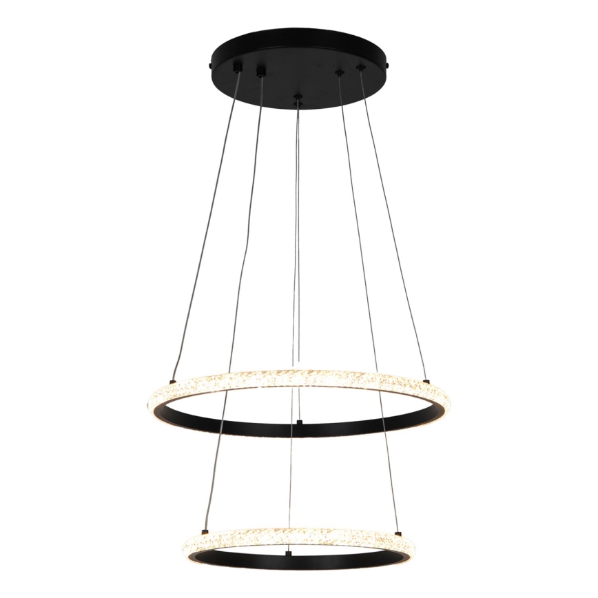 Zuma Line - LED Lustr na lanku RIDE LED/22W/230V + LED/14W pr. 41 cm černá