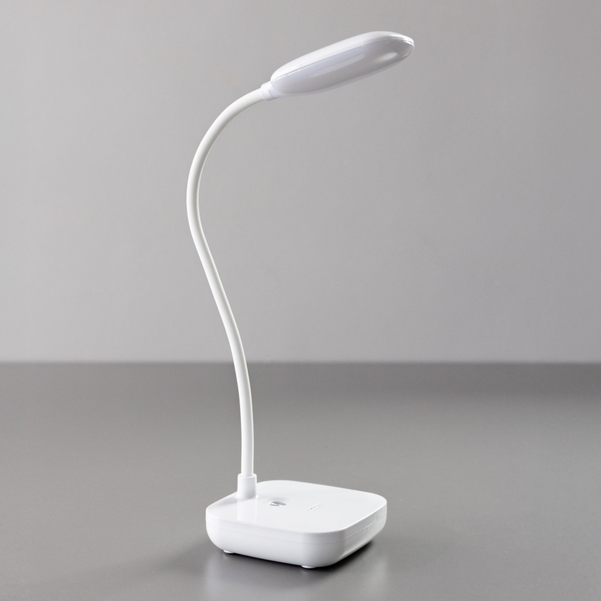 Zuma Line - LED Nabíjecí stolní lampa LED/7W/1200 mAh 3000/4500/6000K CRI 90 bílá