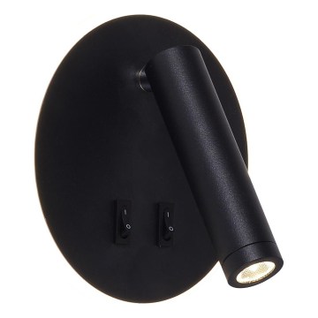 Zuma Line - LED Nástěnné bodové svítidlo LED/5,5W/230V 4000K + LED/2,5W 3000K černá