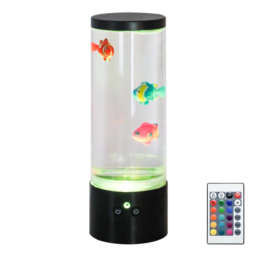 Zuma Line - LED RGB Stmívatelná stolní lampa LED/1W/5V/3xAA + dálkové ovládání
