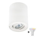 Zuma Line - LED RGBW Stmívatelné bodové svítidlo 1xGU10/4,8W/230V bílá + dálkové ovládání