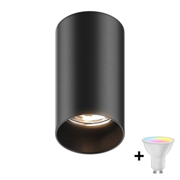 Zuma Line - LED RGBW Stmívatelné bodové svítidlo 1xGU10/4,8W/230V černá + dálkové ovládání
