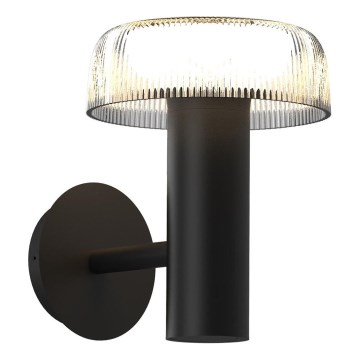 Zuma Line - LED Solární nástěnná lampa LED/2,5W/2000 mAh IP44 černá