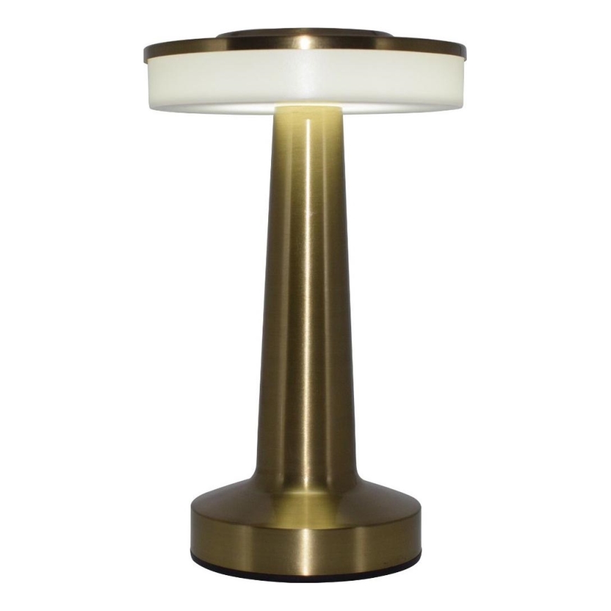 Zuma Line - LED Stmívatelná nabíjecí stolní lampa LED/2,5W/1200 mAh 3000/4000/6000K zlatá