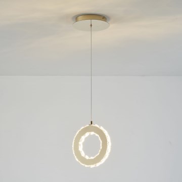 Zuma Line - LED Stmívatelný lustr na lanku LED/10W/230V zlatá