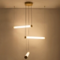 Zuma Line - LED Stmívatelný lustr na lanku LED/64W/230V 2700-6500K zlatá + dálkové ovládání